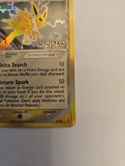 Pokemon TCG Jolteon #7/113 EX Delta Species Reverse Holo Rare Stamped 2005 VTG - Image 5