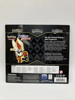 Pokemon Crown Zenith Pin Collection - Cinderace - Factory Sealed - Image 2