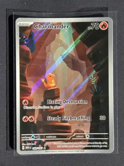 Pokemon TCG Charmander 168/165 Scarlet Violet 151 Illustration Rare - Image 1