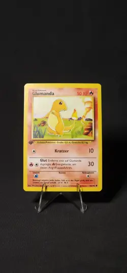 Pokemon - Charmander - Glumanda ** German ** - Baset Set 46/102 - NM - Image 1