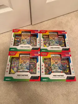 4x Pokemon TCG First Partner Illustration Collection Series 1 - Sealed ✅ - Image 1
