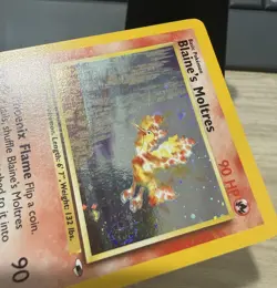 Pokemon Blaine's Moltres 1/132 Holo Rare Swirl - Image 4