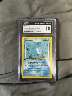 Pokemon CGC Gem Mint 10 Neo Revelation Unlimited Remoraid 50/64 - Image 1