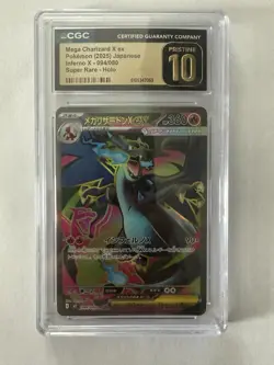 Pokemon Mega Charizard X ex Inferno X 094/080 Super Rare Holo CGC Pristine 10 - Image 1