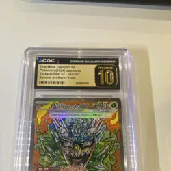 Pokemon Teal Mask Ogerpon ex 201/187 Terastal Fest Special Art Rare CGC 10 Holo - Image 2