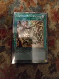 NM Yugioh Secret Village Of The Spellcasters RA03-EN209 Platinum Secret Rare - Image 1