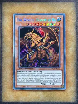 Yugioh The Winged Dragon of Ra SBCB-EN203 Speed Duel Secret Rare 1st Ed NM - Image 1