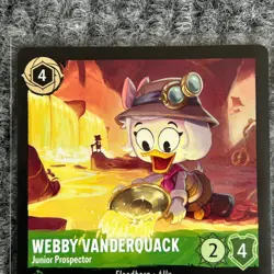 Disney Lorcana WitW Webby Vanderquack Junior Prospector 93/204 Legendary NM/Mint - Image 3