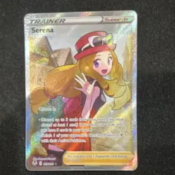 Pokemon Serena Full Art Ultra Rare Trainer Holo 193/195 Silver Tempest TCG - Image 1