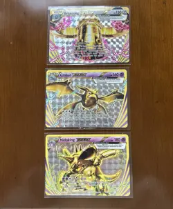 Pokemon XY BREAK Holo Lot - Bronzong BREAK, Crobat BREAK, Nidoking BREAK - Image 1