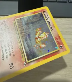 Pokemon Blaine's Moltres 1/132 Holo Rare Swirl - Image 4