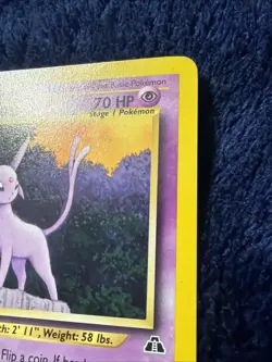 RARE Espeon 20/75 Neo Discovery Vintage Pokemon VLP - Image 3