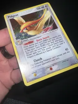 Pidgeot 10/112 Pokemon TCG Firered & Leafgreen Holo Rare NM HUGE SWIRL - Image 3