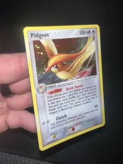 Pidgeot 10/112 Pokemon TCG Firered & Leafgreen Holo Rare NM HUGE SWIRL - Image 4