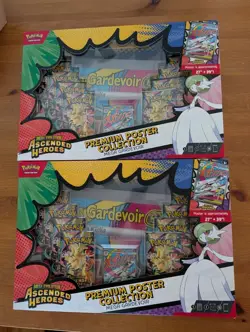 Pokemon Ascended Heroes Premium Poster Collection Gardevoir LOT OF 2 IN HAND - Image 1