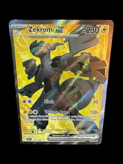Pokemon Zekrom ex 158/086 Sv: Black Bolt Ultra Rare Holo 230 HP Slash Voltage B… - Image 1