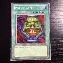 Pot Of Greed Common Unlimited Yu-Gi-Oh! Starter Deck Yugi Evolution SYE-040 MP - Image 1
