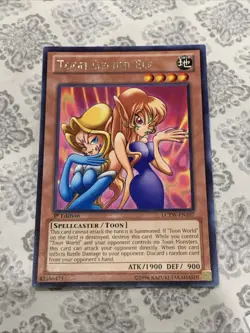 Yu-Gi-Oh Card TCG Toon Gemini Elf LCYW-EN107 Rare 1st Edition Near Mint - Image 1