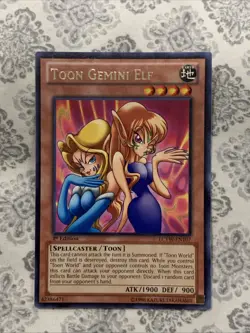 Yu-Gi-Oh Card TCG Toon Gemini Elf LCYW-EN107 Rare 1st Edition Near Mint - Image 2