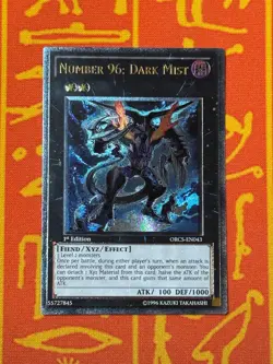 YUGIOH NUMBER 96: DARK MIST ULTIMATE RARE 1ST EDITION NM ORCS-EN043 - Image 1
