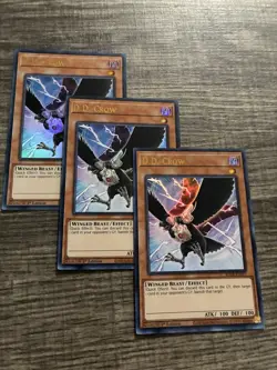 D.D. Crow - (x3) Playset | BLCR-EN077 | Ultra Rare | 1st Ed LP/NM | Yu-Gi-Oh! - Image 1