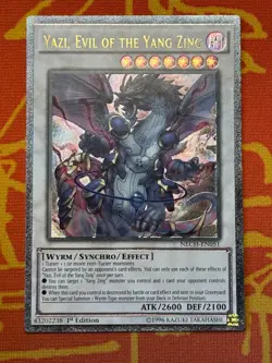 YUGIOH YAZI, EVIL OF THE YANG ZING ULTIMATE RARE 1ST NM NECH-EN051 - Image 1