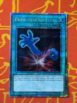 YUGIOH PREMATURE BURIAL QUARTER CENTURY CENTURY RARE 1ST NM RA03-EN103 - Image 1