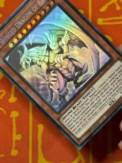 YUGIOH THE WINGED DRAGON OF RA GHOST RARE 1ST EDITION EXCELLENT LED7-EN000 - Image 3