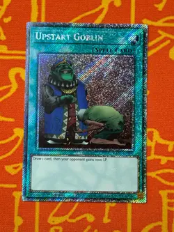 YUGIOH UPSTART GOBLIN PLATINUM SECRET RARE 1ST NM RA03-EN096 - Image 1