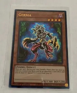 Yu-Gi-Oh! Legendary Duelists Season 3 Gernia Yellow Text - Image 1