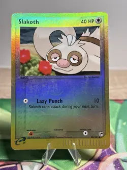 Slakoth 80/100 Ex Sandstorm Reverse Holo Foil E Series Pokemon Card - Image 1