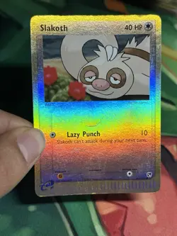 Slakoth 80/100 Ex Sandstorm Reverse Holo Foil E Series Pokemon Card - Image 3