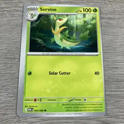 Pokemon Miscut Error Card Servine Perfect Order Misprint 005/088 Alignment Dot - Image 1
