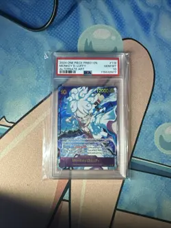 Monkey D. Luffy OP05-119 SEC Alt Art PRB01 2024 English One Piece Card PSA 10 - Image 4