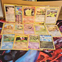 Pokemon TCG Vintage Lot 14 cards - Base Fossil Gym Heroes Jungle Rocket WOTC #3 - Image 1