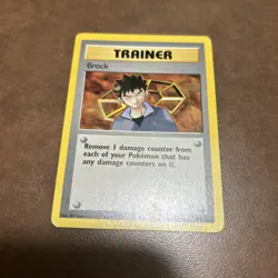 Pokemon TCG Trainer 1st Edition Brock Gym Heroes 98/132 Rare MINT CARD ! - Image 1