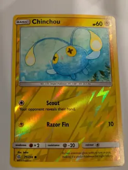 Chinchou 71/236 - Cosmic Eclipse Reverse Pokemon Holo Foil Nice! - Image 1
