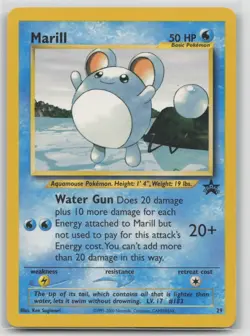 Pokemon Card Marill Promo WoTC Promo 29/53 - Image 1