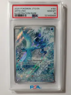 Pokemon TCG Articuno Journey Together Illustration Rare Card 161/159 PSA 10 - Image 1