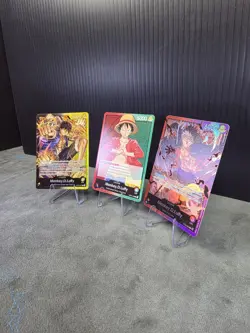 ONE PIECE! CCG Monkey.D.Luffy OPO1-003 & More! (3) Card Lot! NM Straw Hat Crew - Image 2