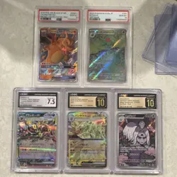 Pokemon TCG Graded Japanese Holo Card Lot Charizard GX Umbreon EX - Image 1