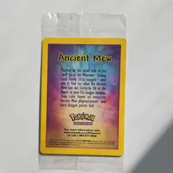 Ancient Mew Promo Holo Sealed Card English 2000 Vintage - Image 1