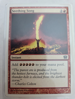 mtg, Seething Song- 9th Edition Regular NM - Image 1