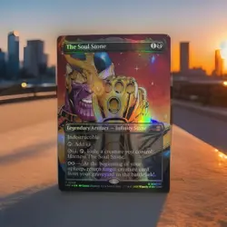 Magic the Gathering the Soul Stone 243 Borderless Foil Marvel's Spider-Man - Image 1