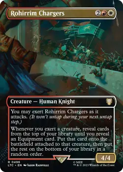 MTG Foil - Rohirrim Chargers (Borderless) - 496 / NM / English - Image 1