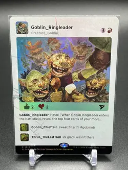 MTG Goblin Ringleader 1616 Secret Lair Drop: Social Rare Showcase Foil Creature - Image 1