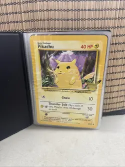 Pokemon TCG Jumbo Oversized Card Binder Lot 22 Cards Pikachu Charizard Plus More - Image 2