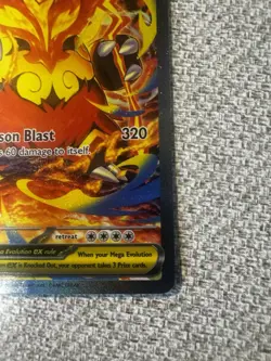 Pokemon Mega Emboar EX Full Art Rare Holo 273/217 ASC Fire Card Nintendo 2026 - Image 5
