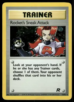 Pokemon Cards Rocket's Sneak Attack 16/82 Team Rocket Holo Rare NM - Image 1