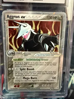 Pokemon 2006 EX Crystal Guardians - Aggron Ex 89/100 Holo - CGC MT 9 - Image 2